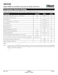 IW3620-00 Datasheet Page 3
