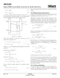 IW3620-00 Datasheet Page 14