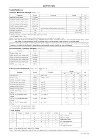 LB11851MC-BH Datasheet Pagina 2