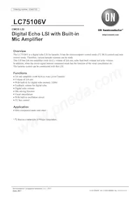 LC75106V-TLM-H Datasheet Cover