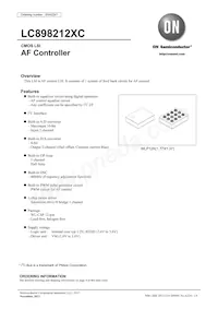 LC898212XC-MH Datasheet Copertura