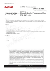 LV4912GP-TE-L-E Datenblatt Cover