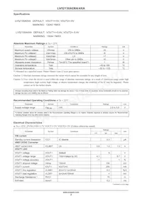 LV52130A4XA-VH Datasheet Page 2