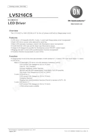 LV5216CS-TE-L-E Datasheet Cover
