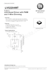 LV52204MTTBG Datasheet Cover