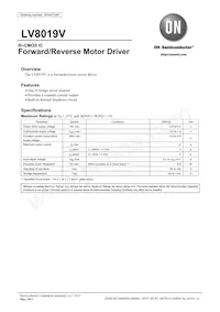 LV8019V-MPB-E Datasheet Cover
