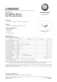 LV8805SV-MPB-H Datasheet Cover