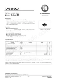 LV8806QA-MH Datasheet Cover