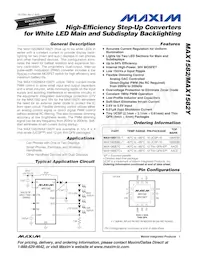 MAX1582ETC+T Datenblatt Cover