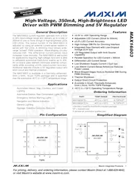 MAX16803ATE/V+T Datenblatt Cover