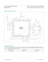 MAX16821CATI+T Datasheet Page 23