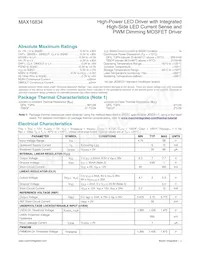MAX16834ATP/V+ Datasheet Page 2
