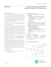 MAX16840ATB+TQR Datenblatt Cover