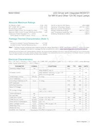MAX16840ATB+TQR Datasheet Page 2