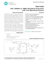MAX16909RAUE/V+CMD Datasheet Cover
