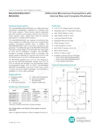 MAX4060EUA+T Datenblatt Cover