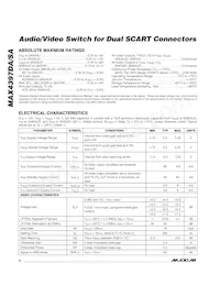 MAX4397SACTM+T Datasheet Page 2