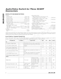 MAX4399CTK+T Datasheet Page 2