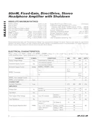 MAX4411ETP+TG24 Datasheet Page 2