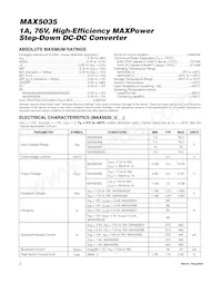 MAX5035EASA/V+T Datasheet Page 2