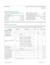 MAX5486EUG+T Datasheet Page 2