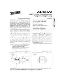MAX662AESA+TG11 Datenblatt Cover