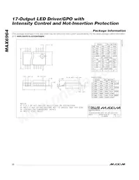 MAX6964ATG+T Datasheet Page 22