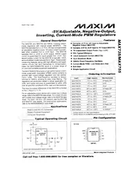 MAX735CSA+TGA5 Datasheet Cover