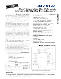 MAX8655ETN+TW Datenblatt Cover