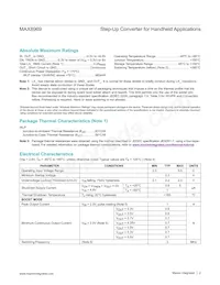 MAX8969EWL35+T Datasheet Page 2