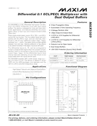 MAX9389EHJ+ Datasheet Cover