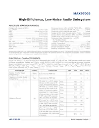 MAX97003EWP+T Datasheet Pagina 7