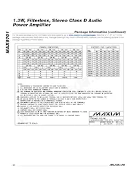 MAX9701ETG+T Datasheet Page 20