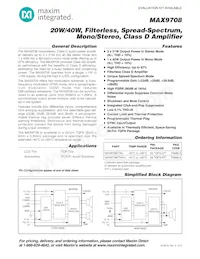 MAX9708ETN/V+TD Datenblatt Cover