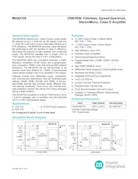 MAX9709ETN+TDG002 Datasheet Cover