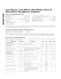 MAX97200BEWC+T Datasheet Page 2