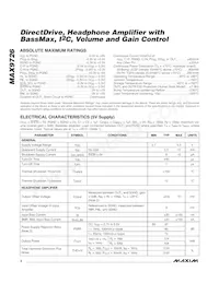 MAX9726AETP+T Datasheet Page 2