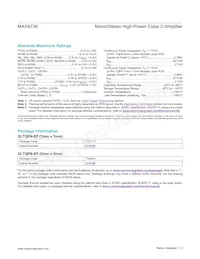 MAX9736AETJ/V+ Datasheet Page 2