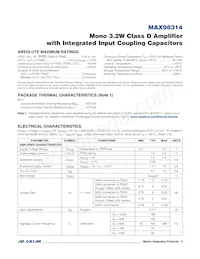 MAX98314EWL+T Datasheet Page 3