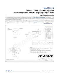 MAX98314EWL+T 데이터 시트 페이지 13