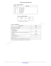 MC100EL58MNR4G Datasheet Page 2
