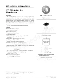 MC10E155FNR2G Datenblatt Cover