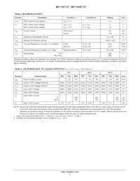 MC10E157FNR2G Datasheet Page 3