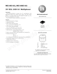 MC10E163FNR2G Datenblatt Cover