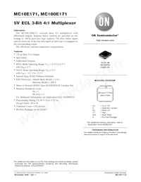 MC10E171FNR2G Datenblatt Cover
