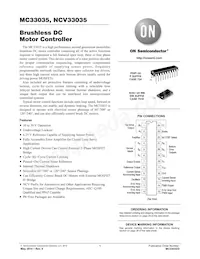 MC33035DW Datasheet Cover