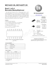 MC74ACT139DR2G Datasheet Cover