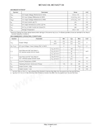 MC74ACT139MELG Datasheet Page 3