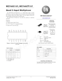 MC74ACT157DR2G Datasheet Cover