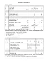 MC74ACT157DR2G Datasheet Page 3